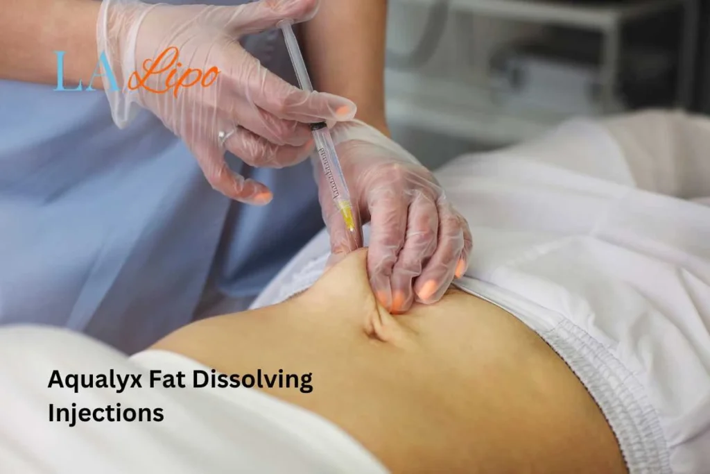 woman having fat dissolving injections Dartford in the stomach