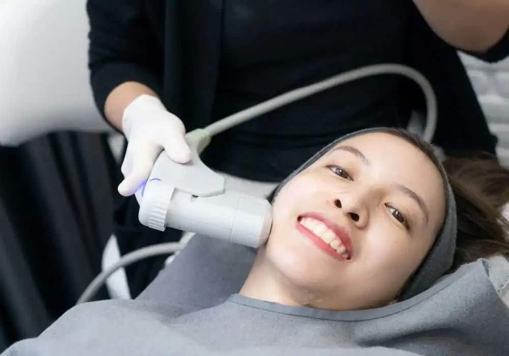 HIFU treatment Dartford in progress