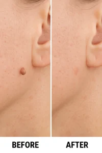 Skin tags removal Dartford before and after